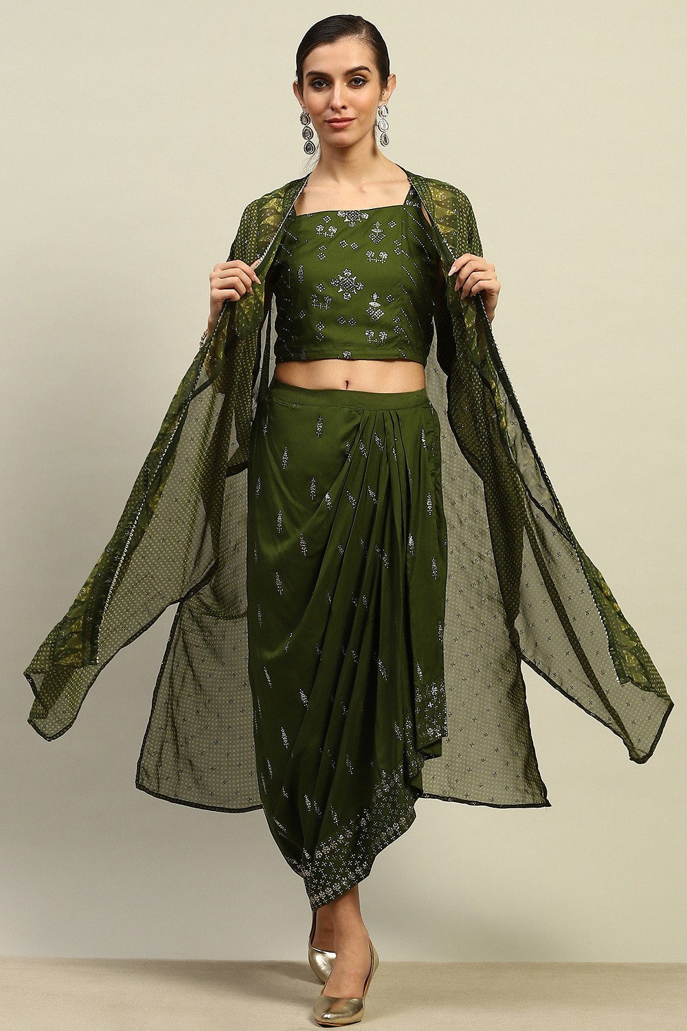 Green Printed Fusion Set image number 0