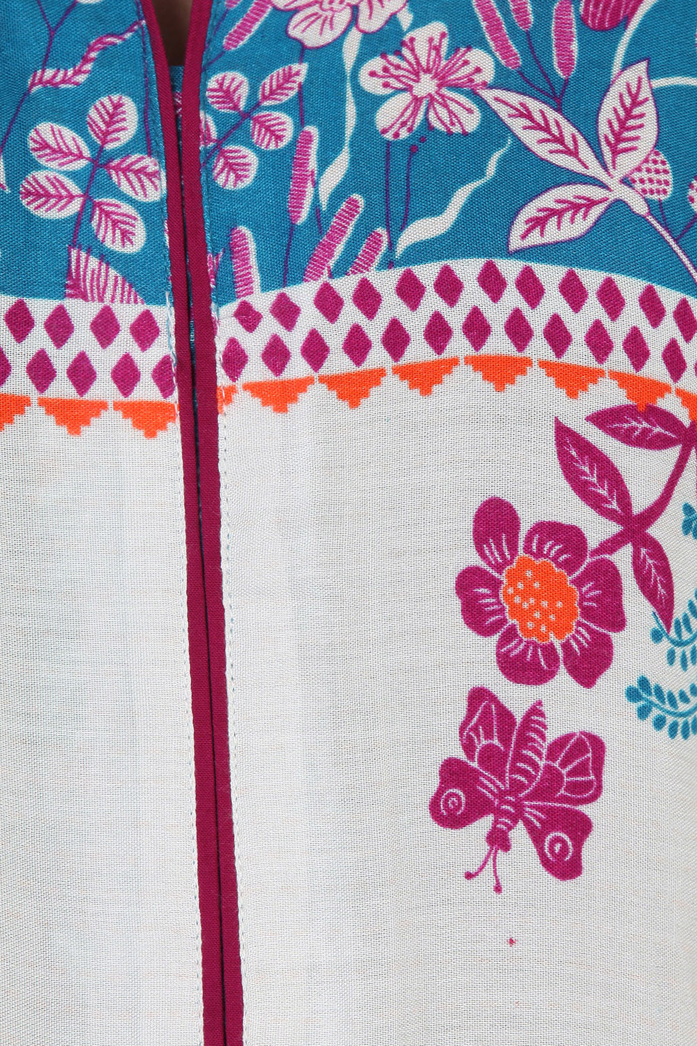 Off White Straight Rayon Kurta image number 5