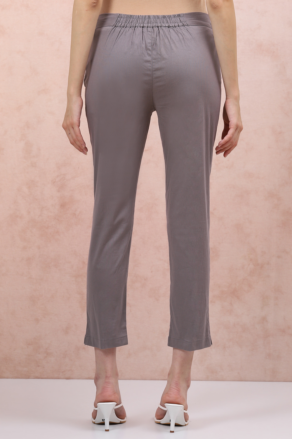 Light Pink Cotton Fusion Pants image number 1