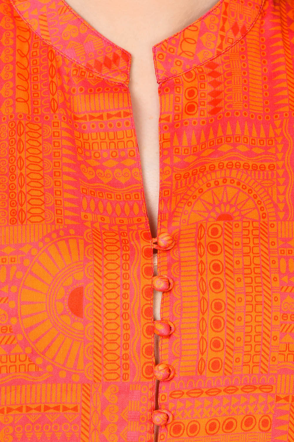 Pink Straight Polyester Jacket image number 5