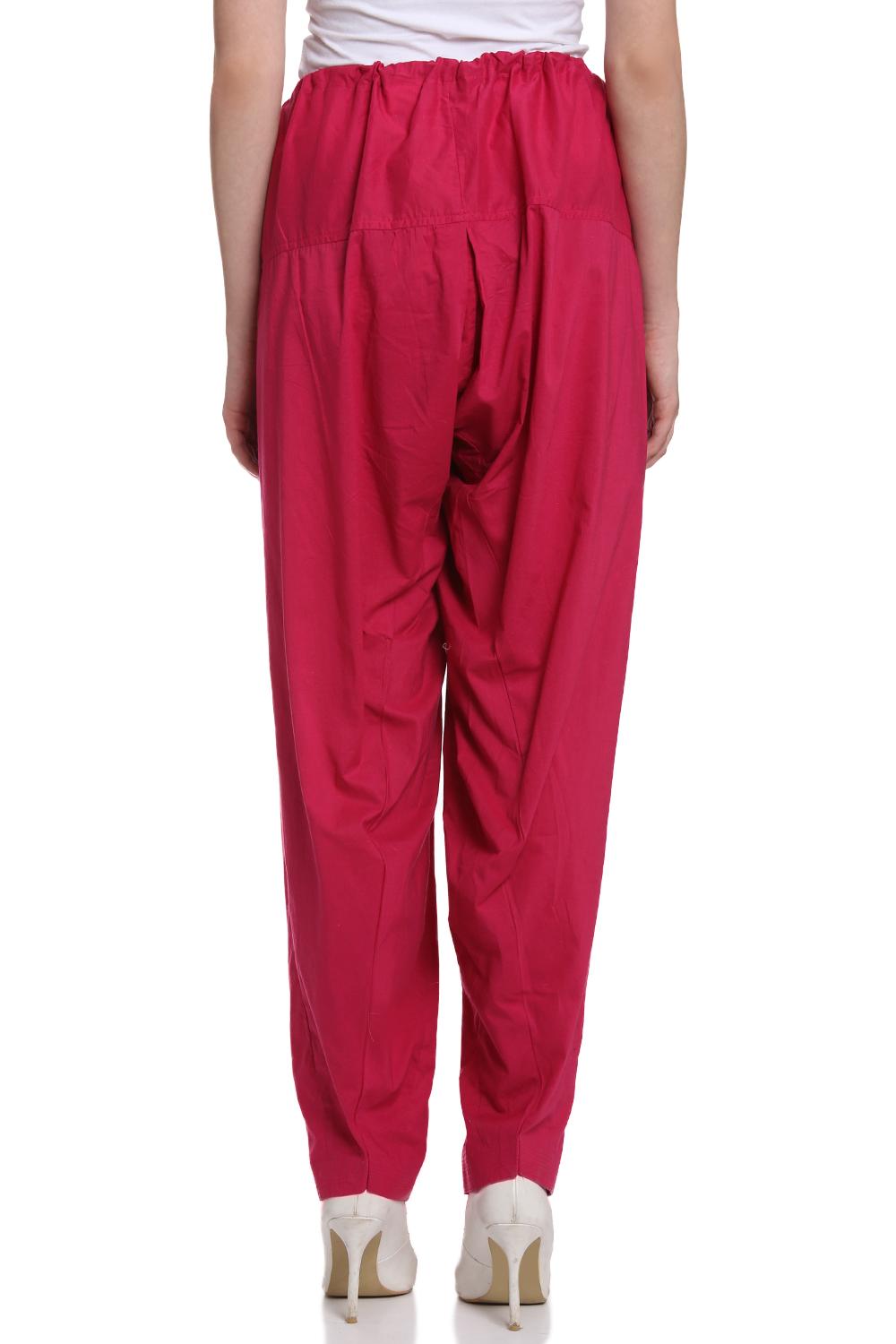 Off White Cotton Fusion Pants image number 4