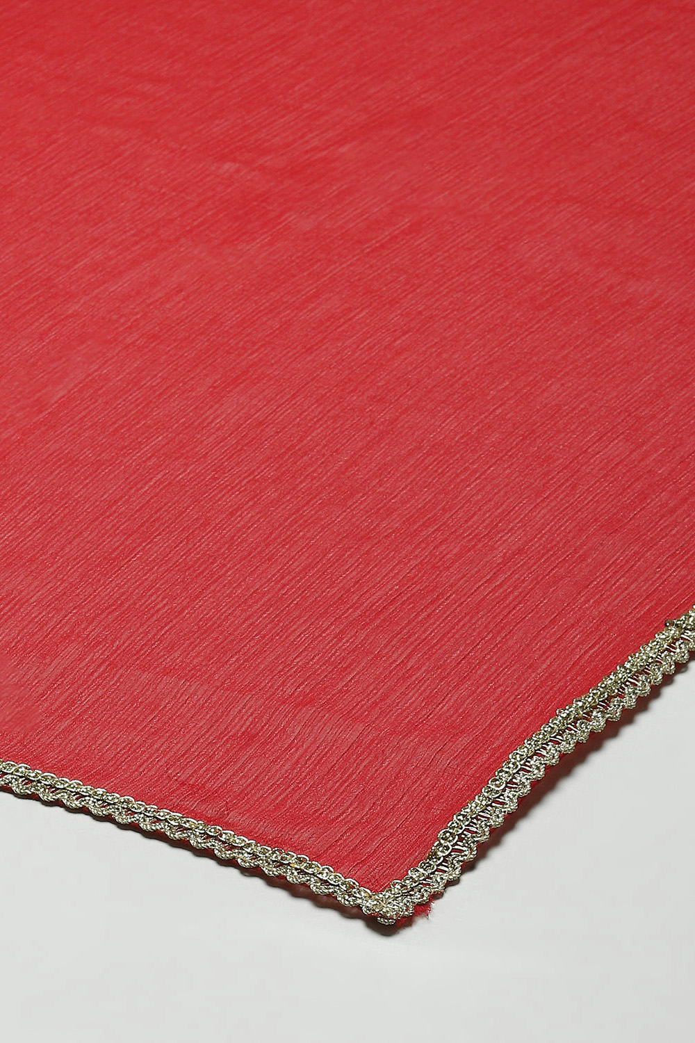 Red LIVA Straight Printed Kurta Palazzo Suit Set image number 3