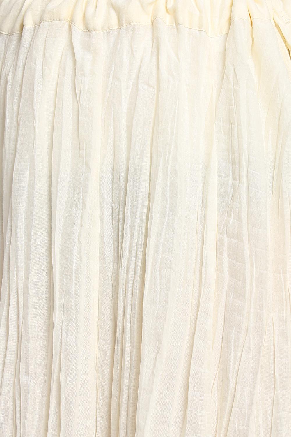 Off White Cotton Skirt image number 1