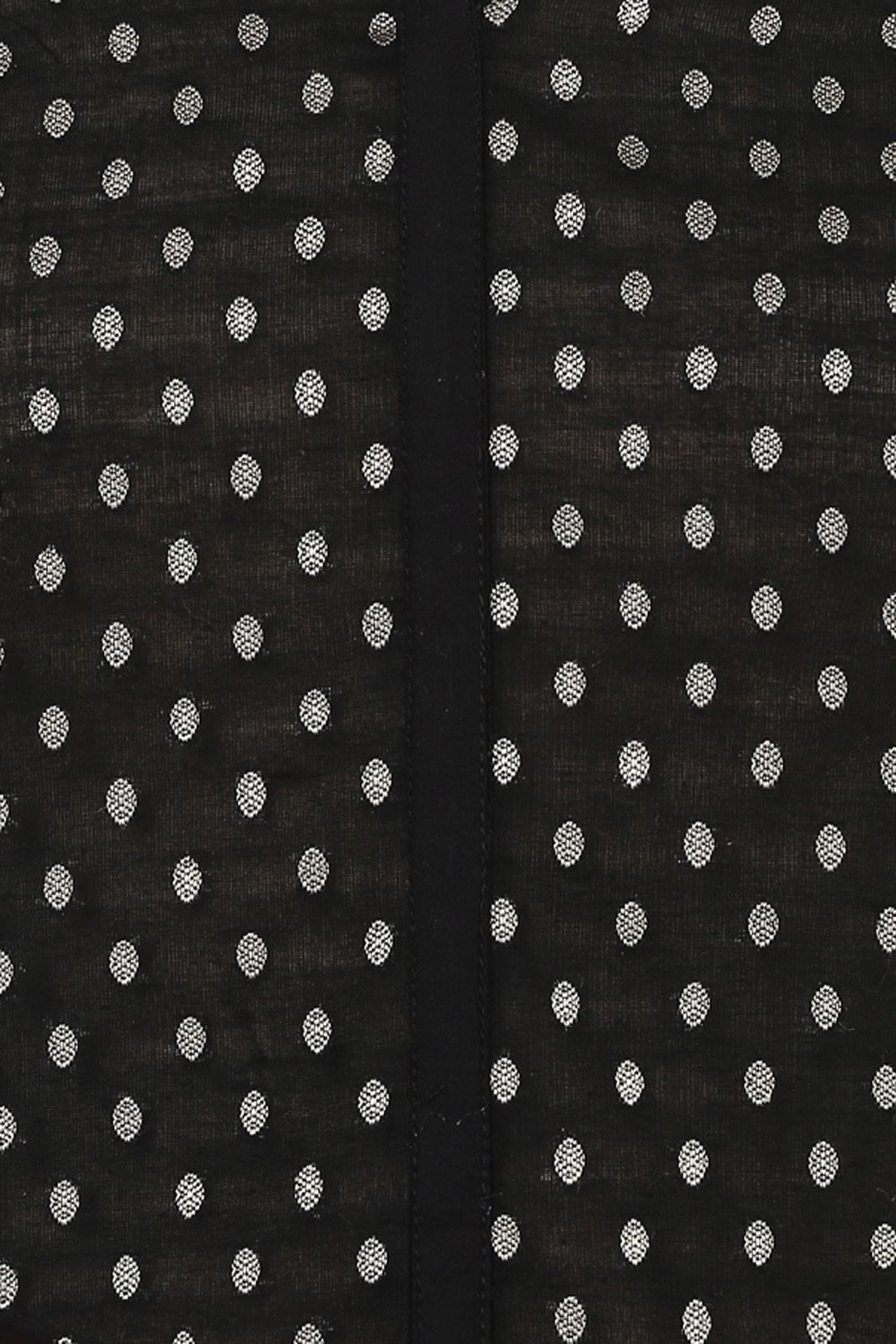 Black A-Line Cotton Kurta image number 1