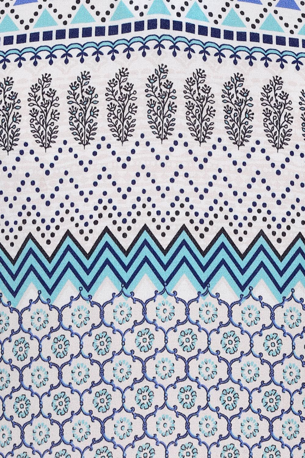 Blue A-Line Viscose Rayon Kurta image number 1
