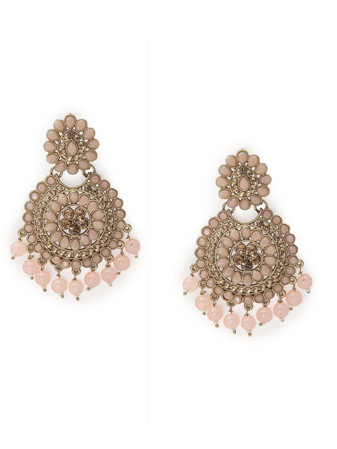 Pink Metal Brass Earring image number 0