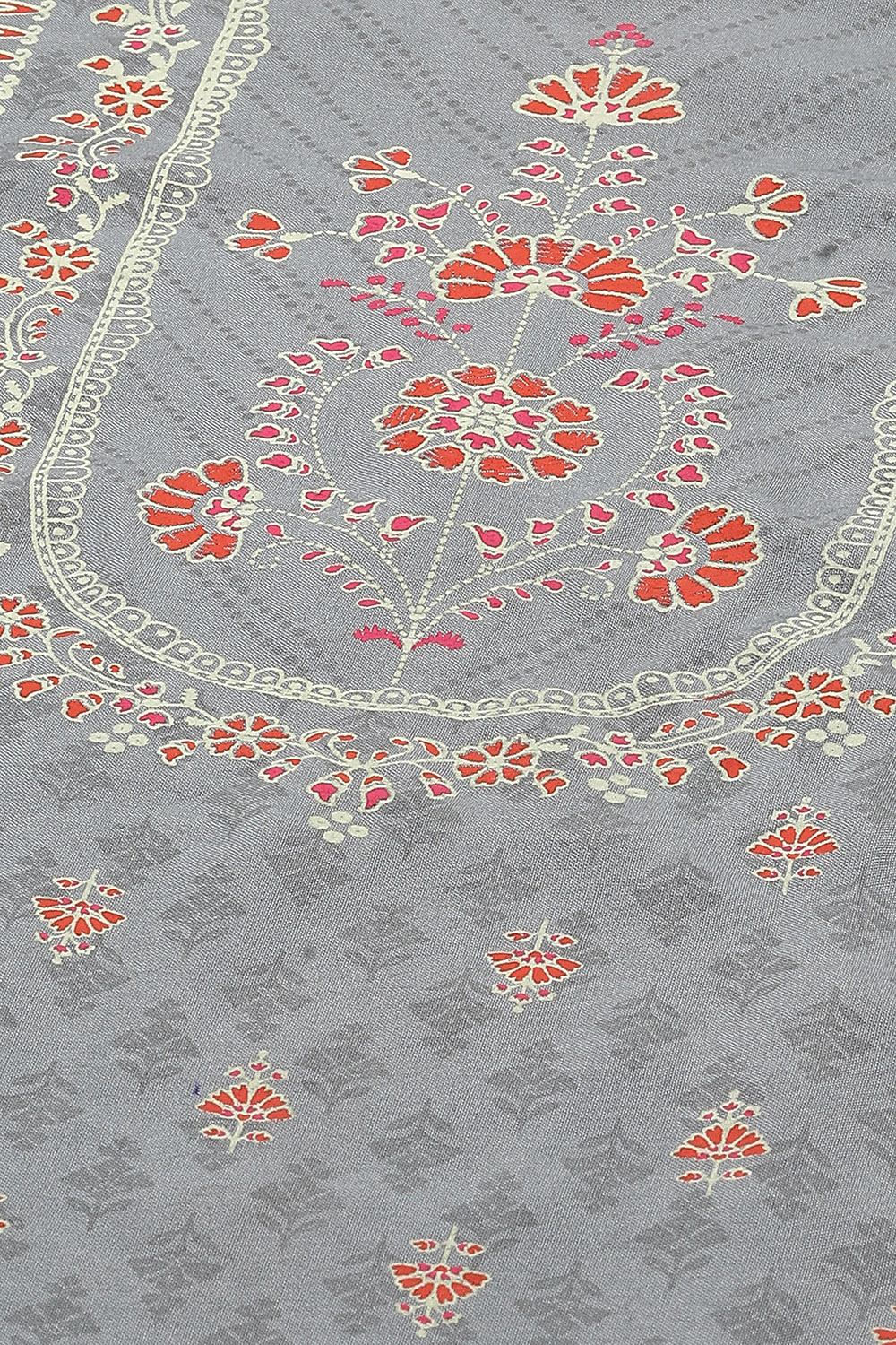 Orange LIVA Straight Suit Set image number 1