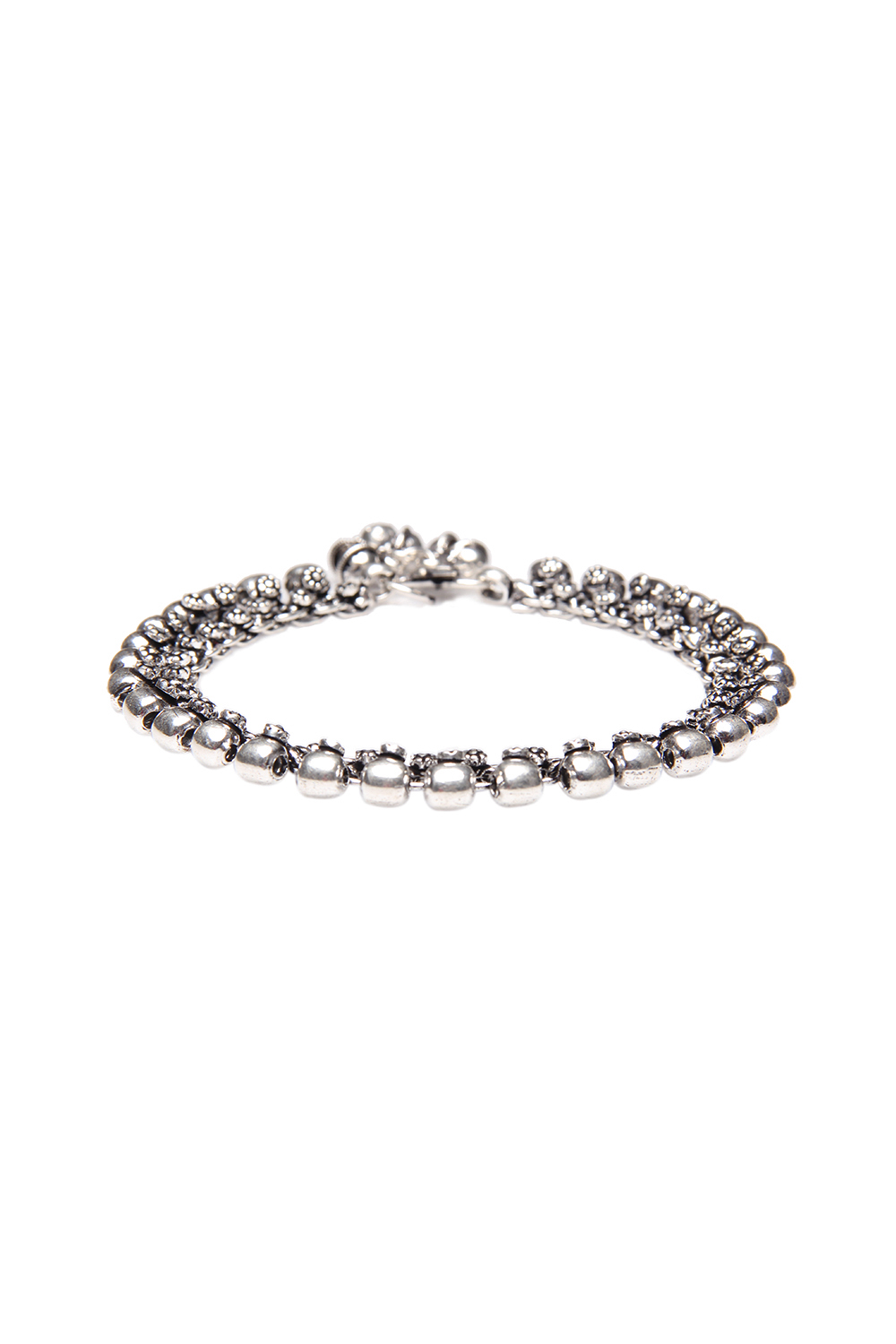Silver Metal Brass Anklets image number 1