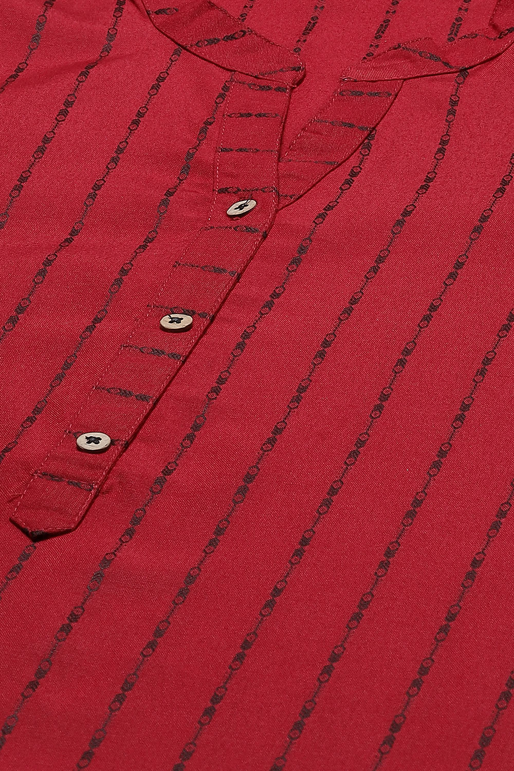 Off-white Printed Straight Kurta image number 1