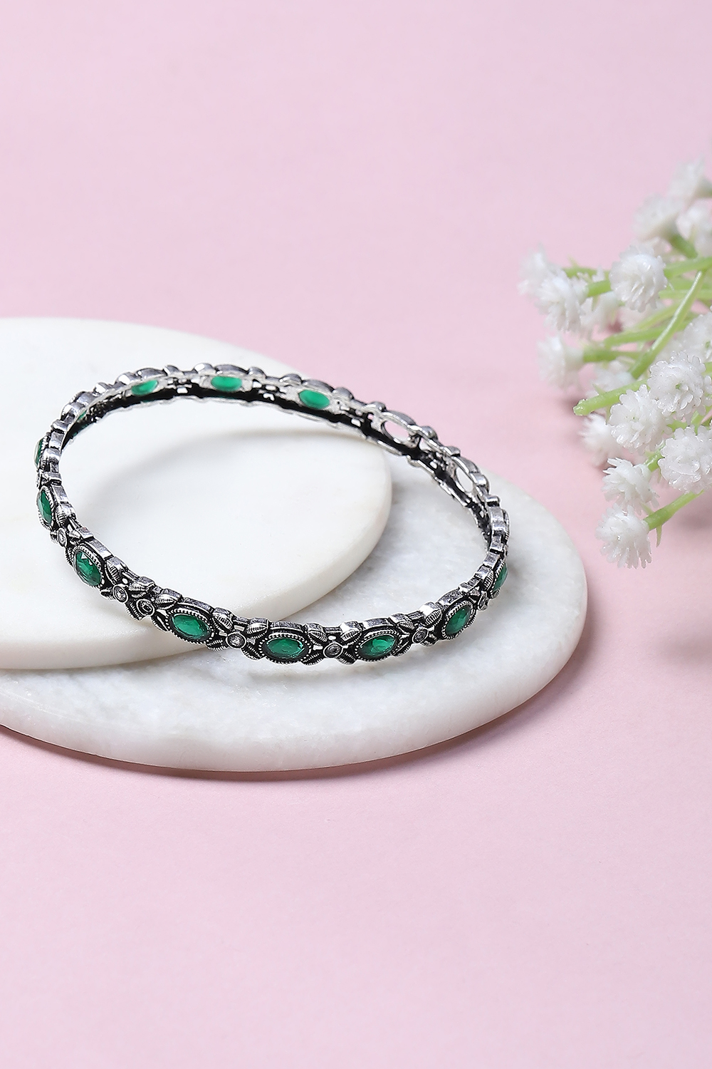Green Alloy Bangles image number 0